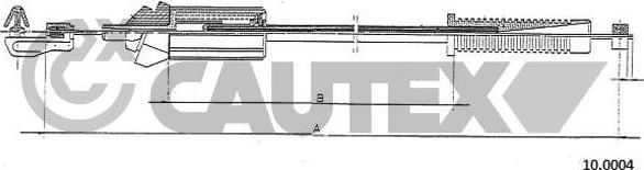 Cautex 766204 - Тросик газа autospares.lv