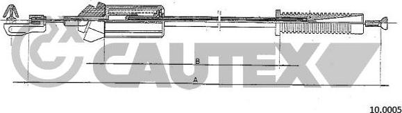 Cautex 766205 - Тросик газа autospares.lv