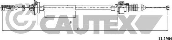 Cautex 766206 - Тросик газа autospares.lv