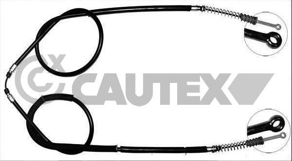 Cautex 760983 - Тросик, cтояночный тормоз autospares.lv