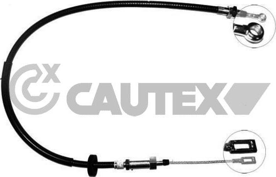 Cautex 760126 - Тросик, cтояночный тормоз autospares.lv