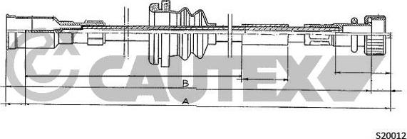 Cautex 761934 - Тросик спидометра autospares.lv