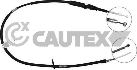 Cautex 761547 - Тросик, cтояночный тормоз autospares.lv