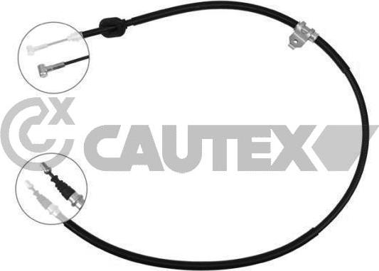 Cautex 761651 - Тросик, cтояночный тормоз autospares.lv