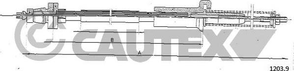 Cautex 761105 - Тросик газа autospares.lv