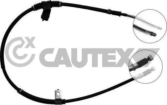 Cautex 761820 - Тросик, cтояночный тормоз autospares.lv
