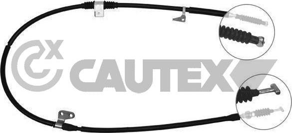 Cautex 761733 - Тросик, cтояночный тормоз autospares.lv
