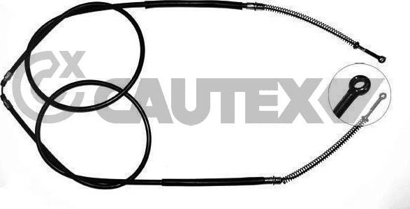 Cautex 762576 - Тросик, cтояночный тормоз autospares.lv