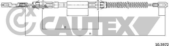 Cautex 762001 - Тросик, cтояночный тормоз autospares.lv