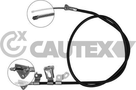 Cautex 762791 - Тросик, cтояночный тормоз autospares.lv