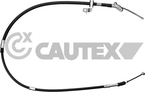 Cautex 708117 - Тросик, cтояночный тормоз autospares.lv