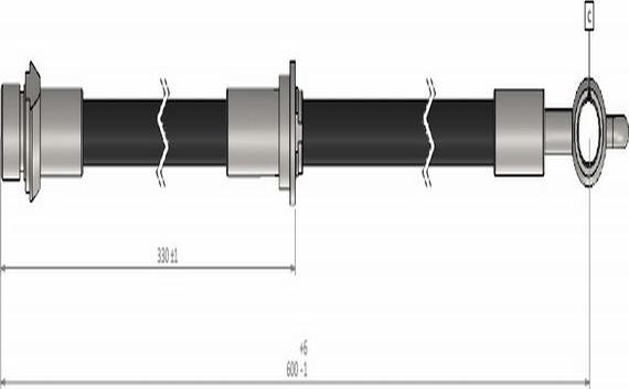 CAVO C900 448A - Тормозной шланг autospares.lv