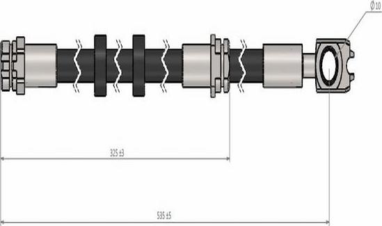 CAVO C900 419A - Тормозной шланг autospares.lv