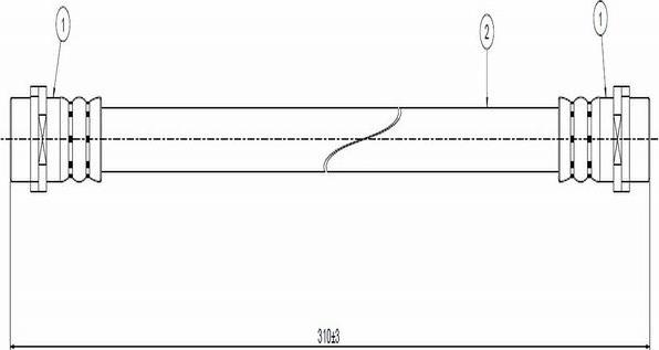 CAVO C900 096A - Тормозной шланг autospares.lv