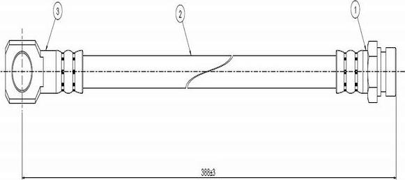 CAVO C900 007A - Тормозной шланг autospares.lv