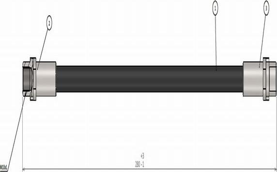 CAVO C900 128A - Тормозной шланг autospares.lv