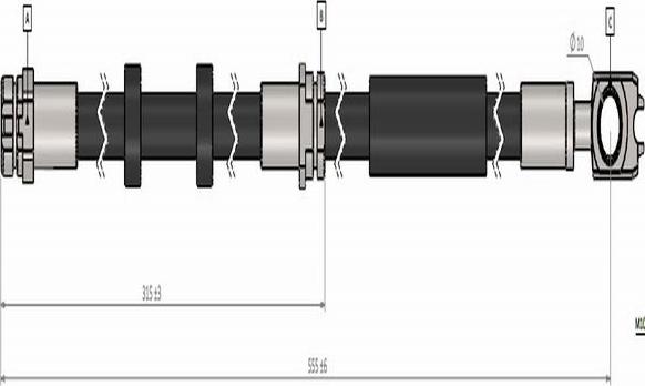 CAVO C900 897A - Тормозной шланг autospares.lv