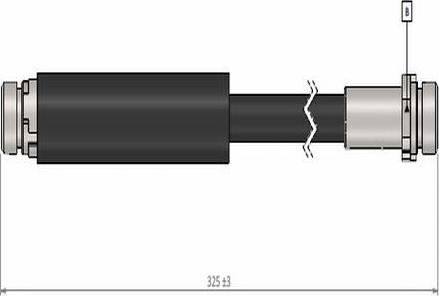 CAVO C900 821A - Тормозной шланг autospares.lv