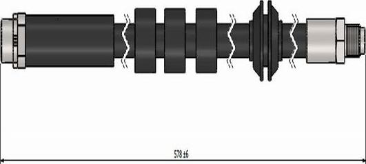 CAVO C900 332A - Тормозной шланг autospares.lv