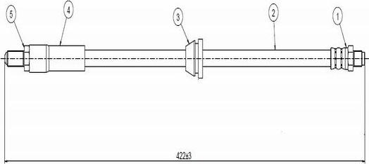 CAVO C900 205A - Тормозной шланг autospares.lv