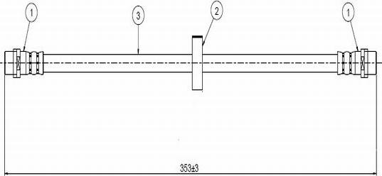 CAVO C900 215B - Тормозной шланг autospares.lv