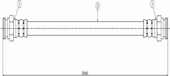 CAVO C900 235A - Тормозной шланг autospares.lv