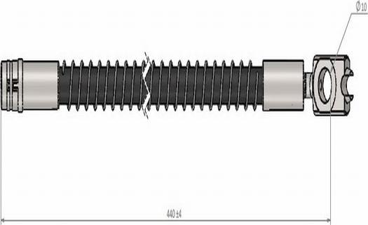 CAVO C900 221A - Тормозной шланг autospares.lv