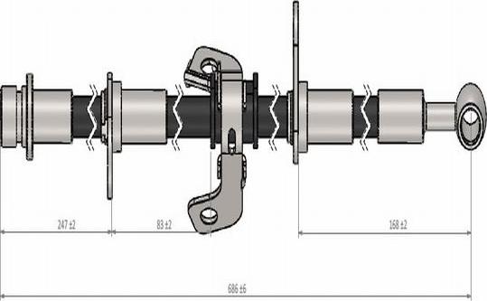 CAVO C900 762A - Тормозной шланг autospares.lv