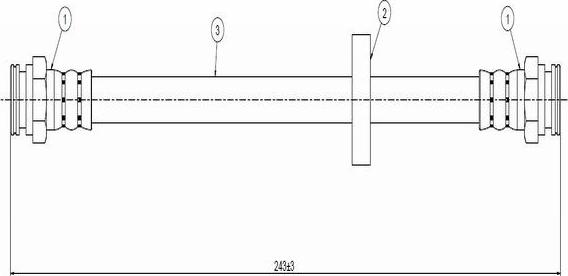 CAVO C800 928A - Тормозной шланг autospares.lv