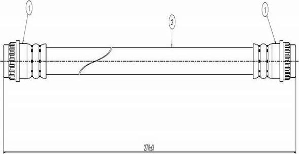 CAVO C800 499A - Тормозной шланг autospares.lv