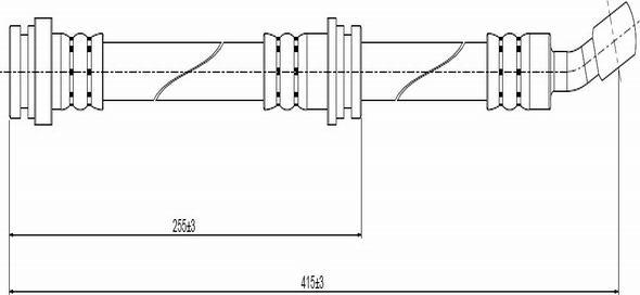 CAVO C800 440A - Тормозной шланг autospares.lv