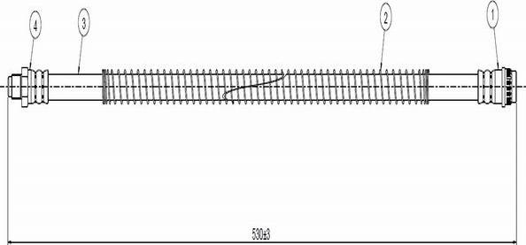 CAVO C800 447A - Тормозной шланг autospares.lv