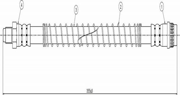 CAVO C800 409A - Тормозной шланг autospares.lv