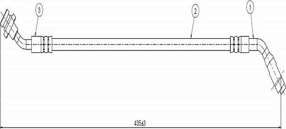 CAVO C800 401A - Тормозной шланг autospares.lv