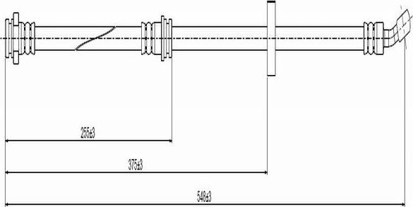 CAVO C800 484A - Тормозной шланг autospares.lv