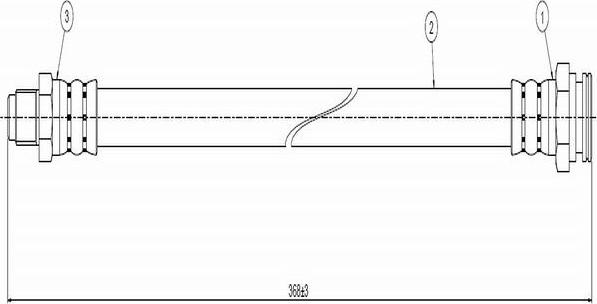 CAVO C800 485A - Тормозной шланг autospares.lv