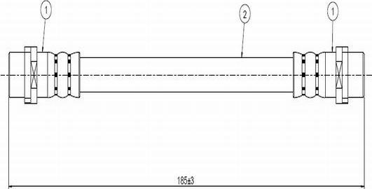 CAVO C800 434A - Тормозной шланг autospares.lv