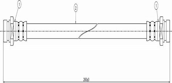 CAVO C800 425A - Тормозной шланг autospares.lv