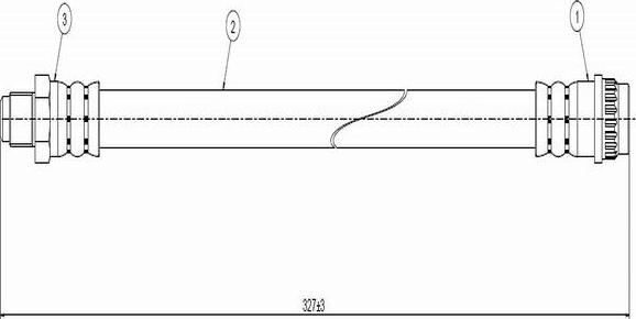 CAVO C800 474A - Тормозной шланг autospares.lv