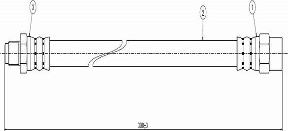 CAVO C800 470A - Тормозной шланг autospares.lv