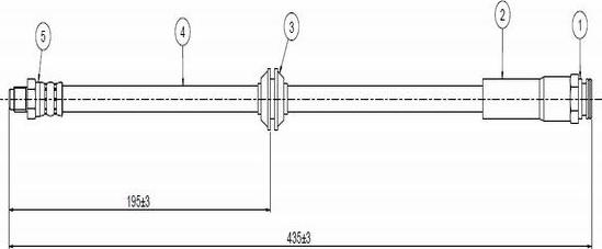 CAVO C800 478A - Тормозной шланг autospares.lv