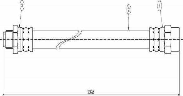 CAVO C800 559A - Тормозной шланг autospares.lv