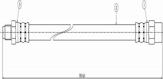 CAVO C800 569A - Тормозной шланг autospares.lv