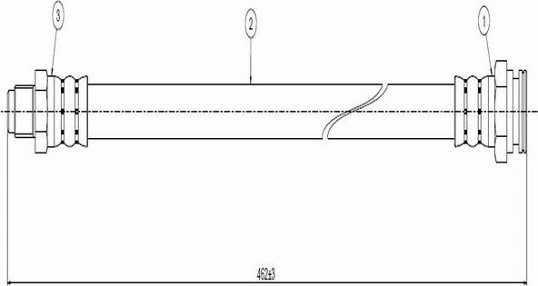 CAVO C800 565A - Тормозной шланг autospares.lv