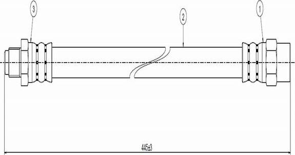 CAVO C800 509A - Тормозной шланг autospares.lv