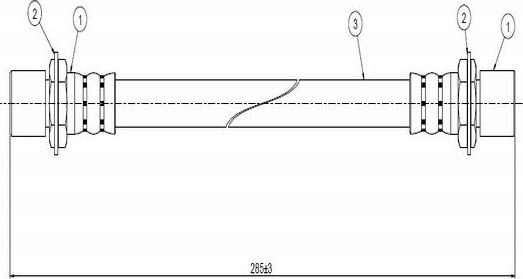 CAVO C800 503A - Тормозной шланг autospares.lv