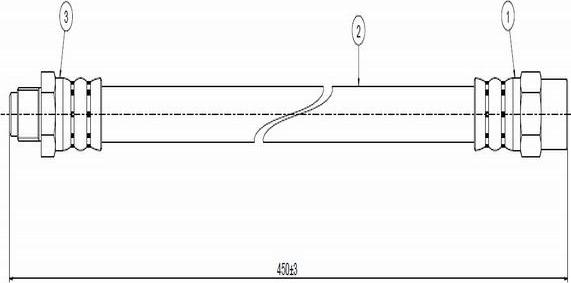 CAVO C800 514A - Тормозной шланг autospares.lv