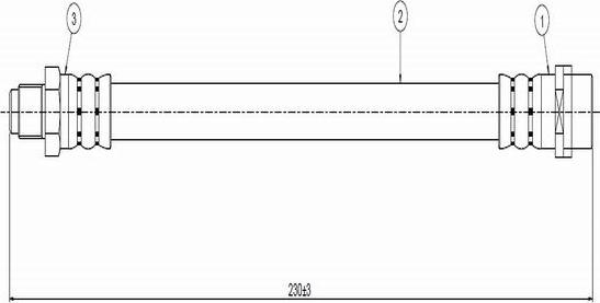 CAVO C800 516A - Тормозной шланг autospares.lv