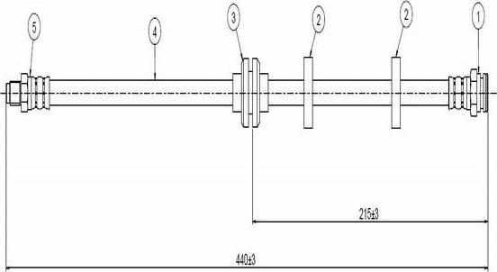 CAVO C800 531A - Тормозной шланг autospares.lv