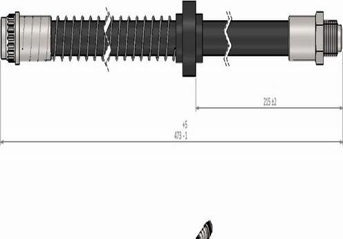 CAVO C800 524A - Тормозной шланг autospares.lv